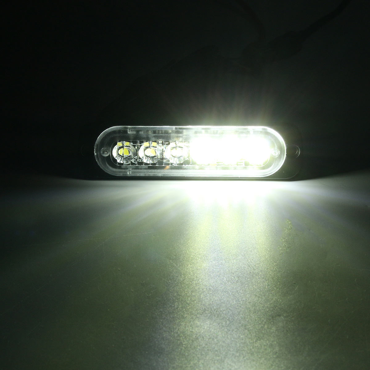 Φώτα Αυτοκινήτου - LED Car Strobe Lights Bar 18W 6 12V-24V Emergency Warning Flashing Lamp Λευκό